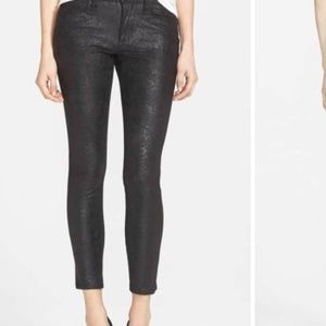 Joe's Sooo Soft Mid Rise Skinny Ankle Snake Pants